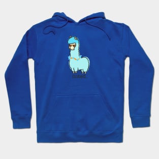 Blue Llama says "noted." Hoodie